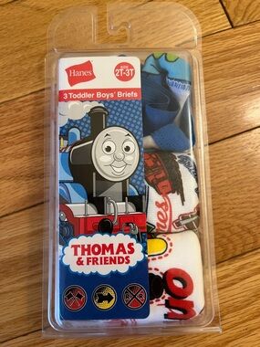 NWT | Hanes | Thomas & Friends Toddler Briefs - Blue, Red, White size 2-3T